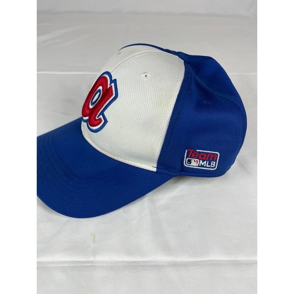 Team MLB Atlanta Braves Hat Cap Adjustable Blue White‎ Fitted Look